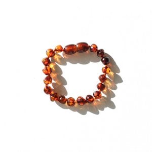 Amber baby bracelet - Cognac