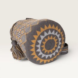Geometric crossbody L | Steel