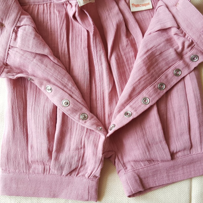 Unisex Romper / 100% økologisk dobbelt gaze bomuld