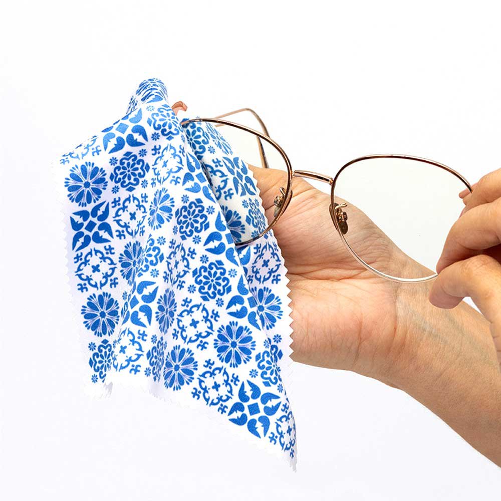 Chiffon Microfibre Bleu AZULEJO