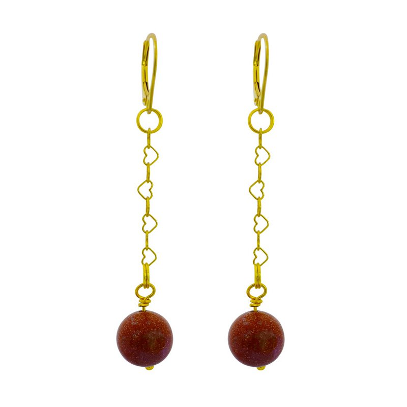 Jaspe de Amapola, Dálmata y Sésamo Pendientes de oro amarillo vermeil o de oro de 9k o 18k, Colección Bloom | por nlanlaVictory