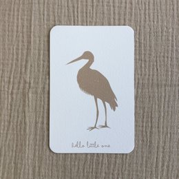 Grußkarte Geburt Storch