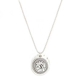 Zilveren ketting palm