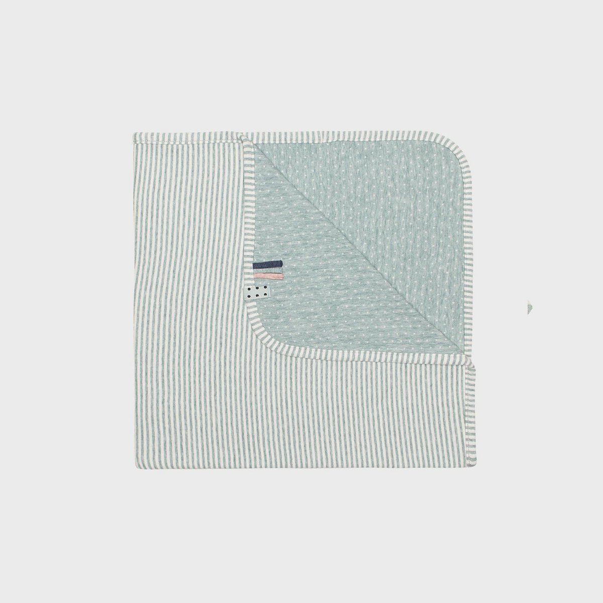 OrganicEra Organic Baby Blanket, Aqua