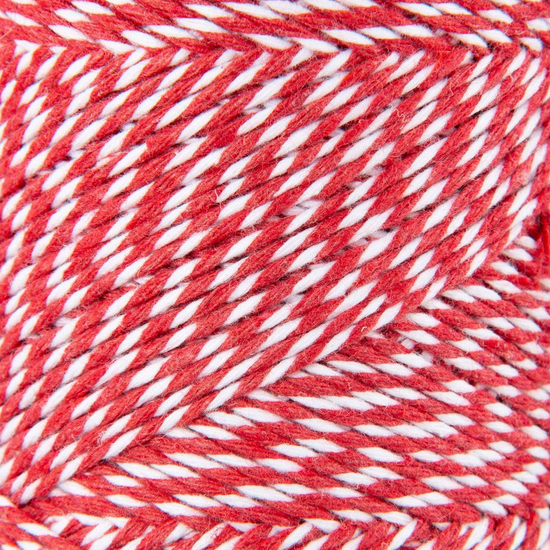 Sensy Premium 2 mm - 240 jardów Zestaw sznurka w paski ze 100% bawełny