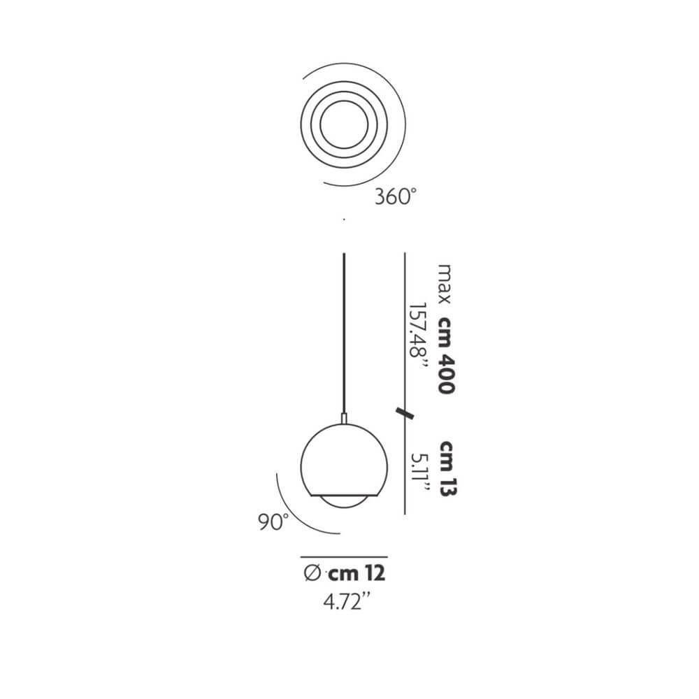 Lodes Spider LED hanging lamp adjustable (without canopy)