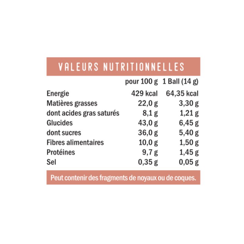 Energy Ball - RAW CACAO - Pakke med 5 stk