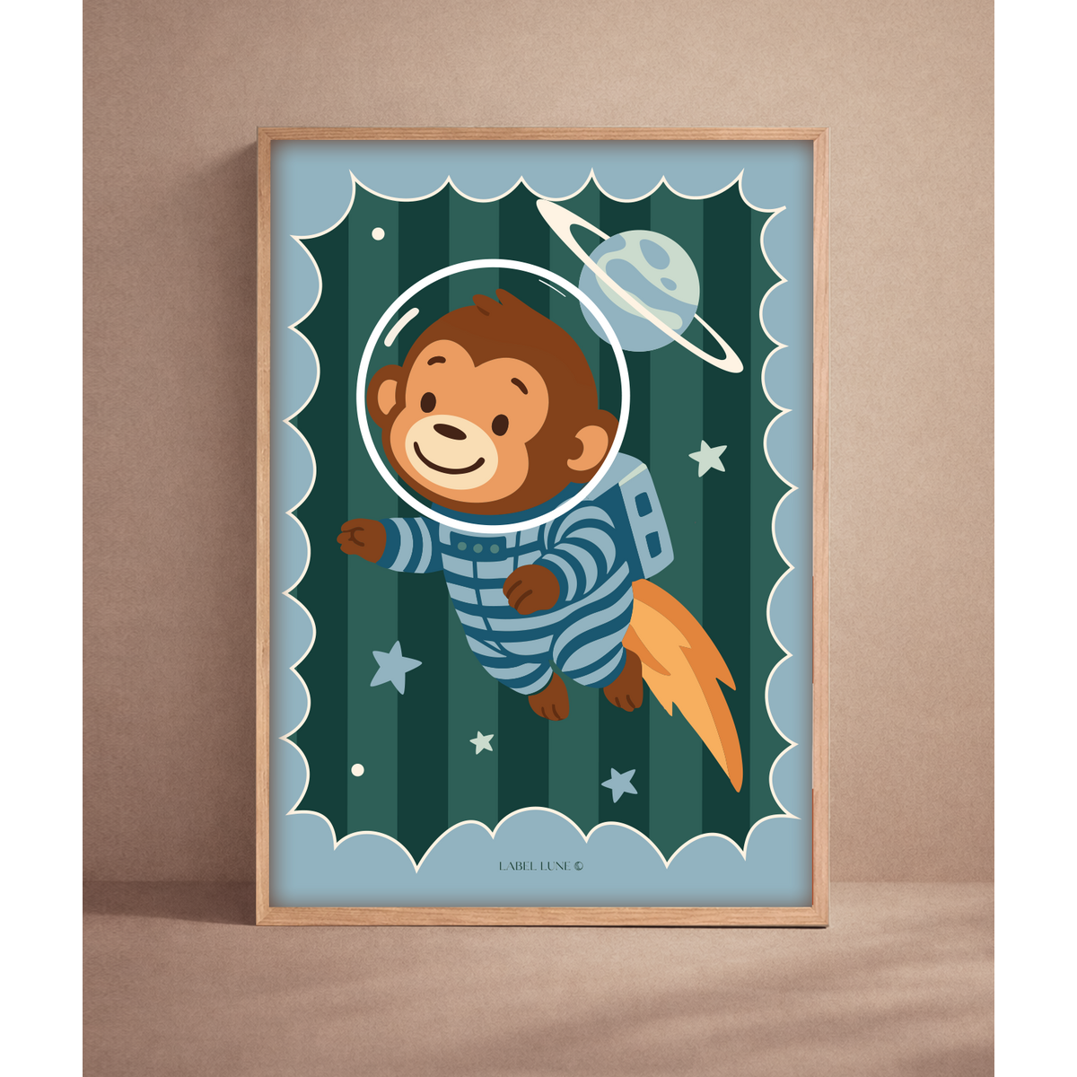 Póster habitación infantil - Mono Onno