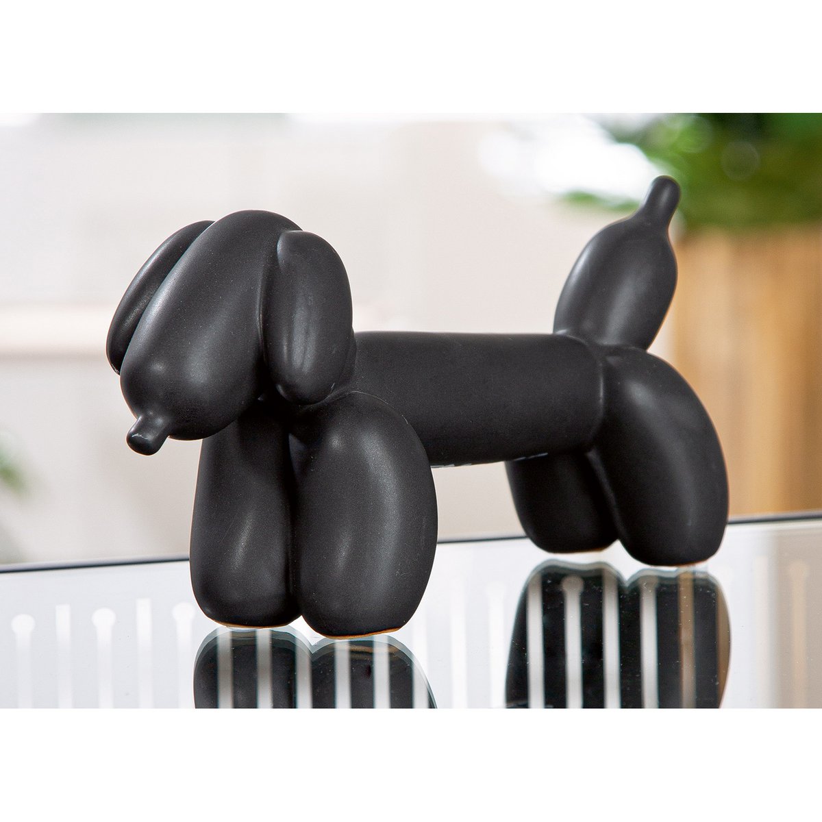 Figure Dackel Dachshund Ballon dog Black H. 10 cm, ve 2