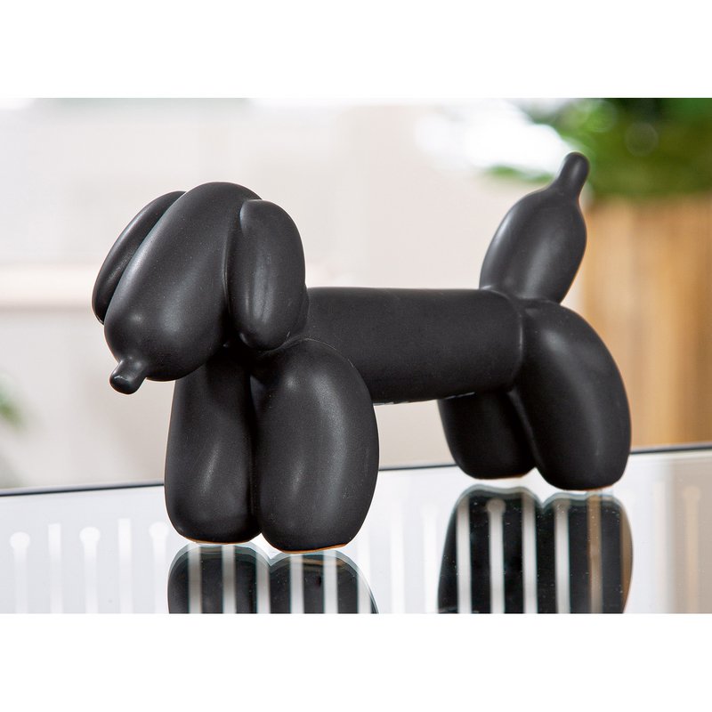 Figur Dackel Dachshund Ballon Dog Black H. 10 cm, Ve 2