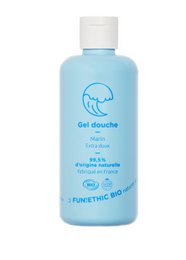 Gel de ducha extra suave certificado Cosmos Organic - Perfume salado discreto orgánico 100% natural