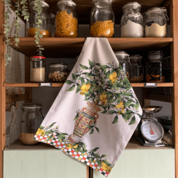 Set 2 Tea Towels 50x70cm - Lemon