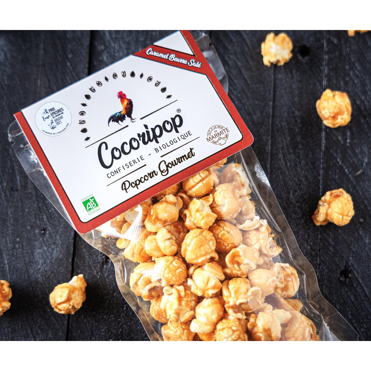 Gourmet salted butter caramel popcorn