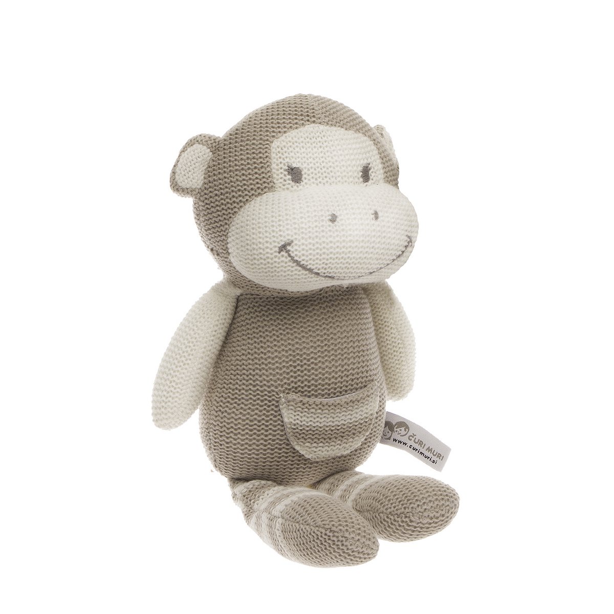 baby Hug Knitted Monkey Soft Toy with Long Legs – 32 cm