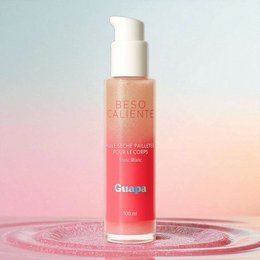 Olio corpo secco glitterato – GUAPA – Muschio bianco