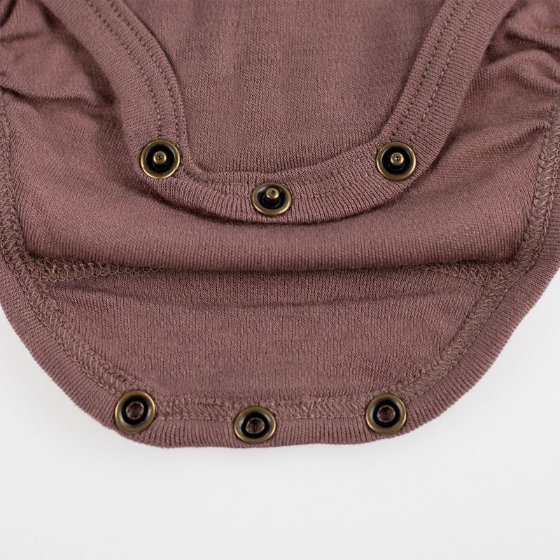 Body in lana a maniche corte – Lana Merino – Twilight Mauve