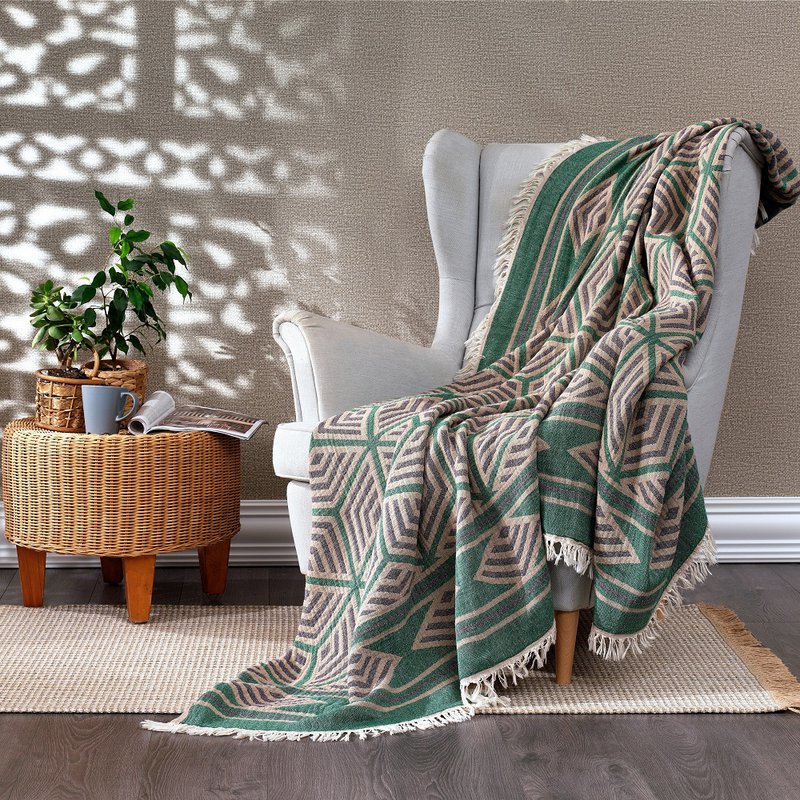 Ela Soft Jacquard Bomuld Sengetæppe