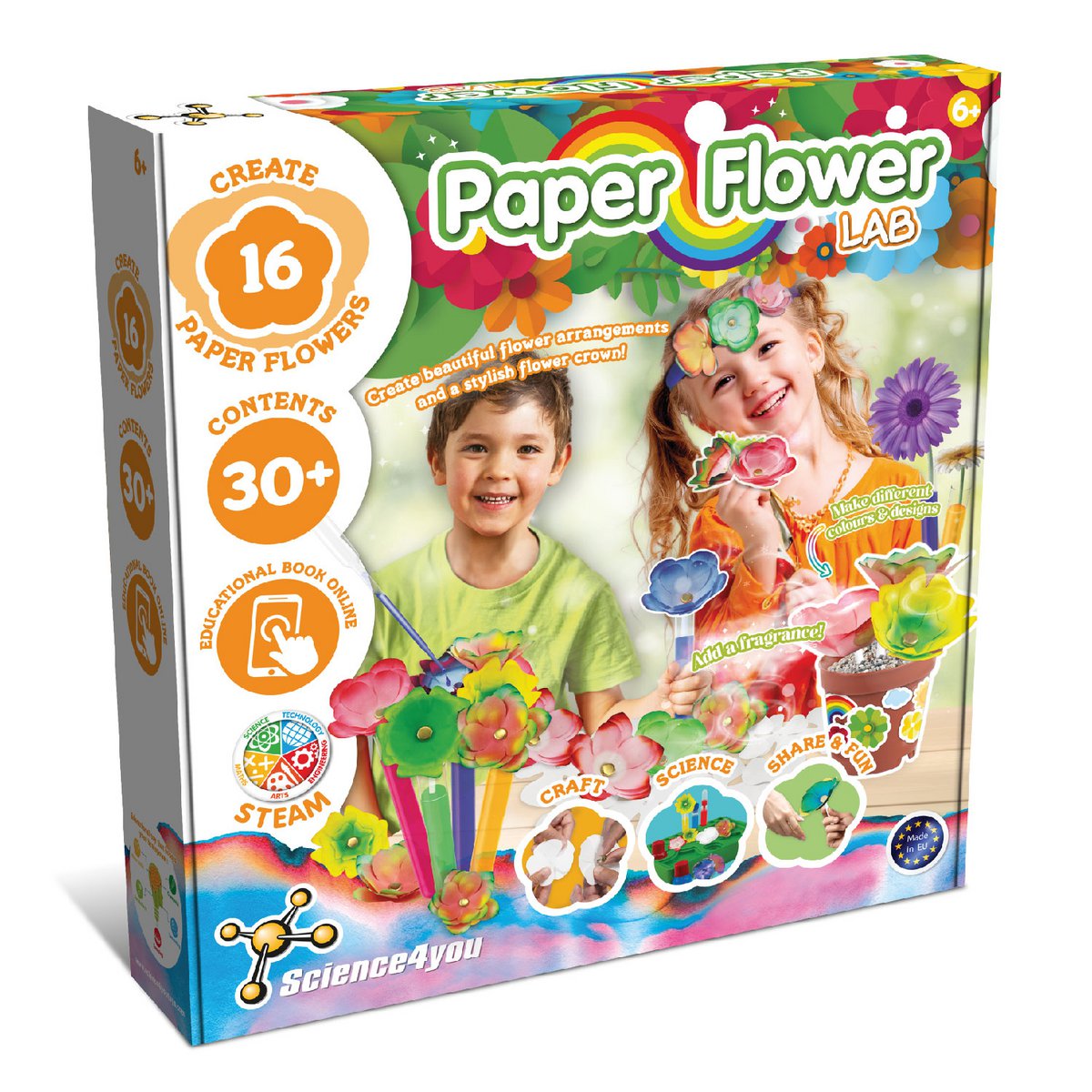 Paper Flowers Lab - Educational Toy for Kids (7 languages)