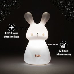 Night light - Rabbit Loïs - battery-powered - white