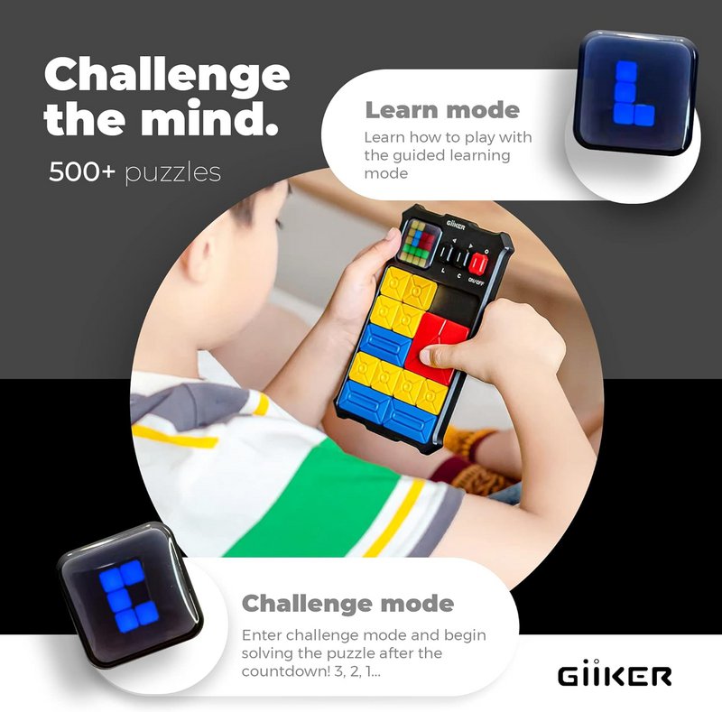 GiiKER Super Slide Puzzle Game, GRIGIO