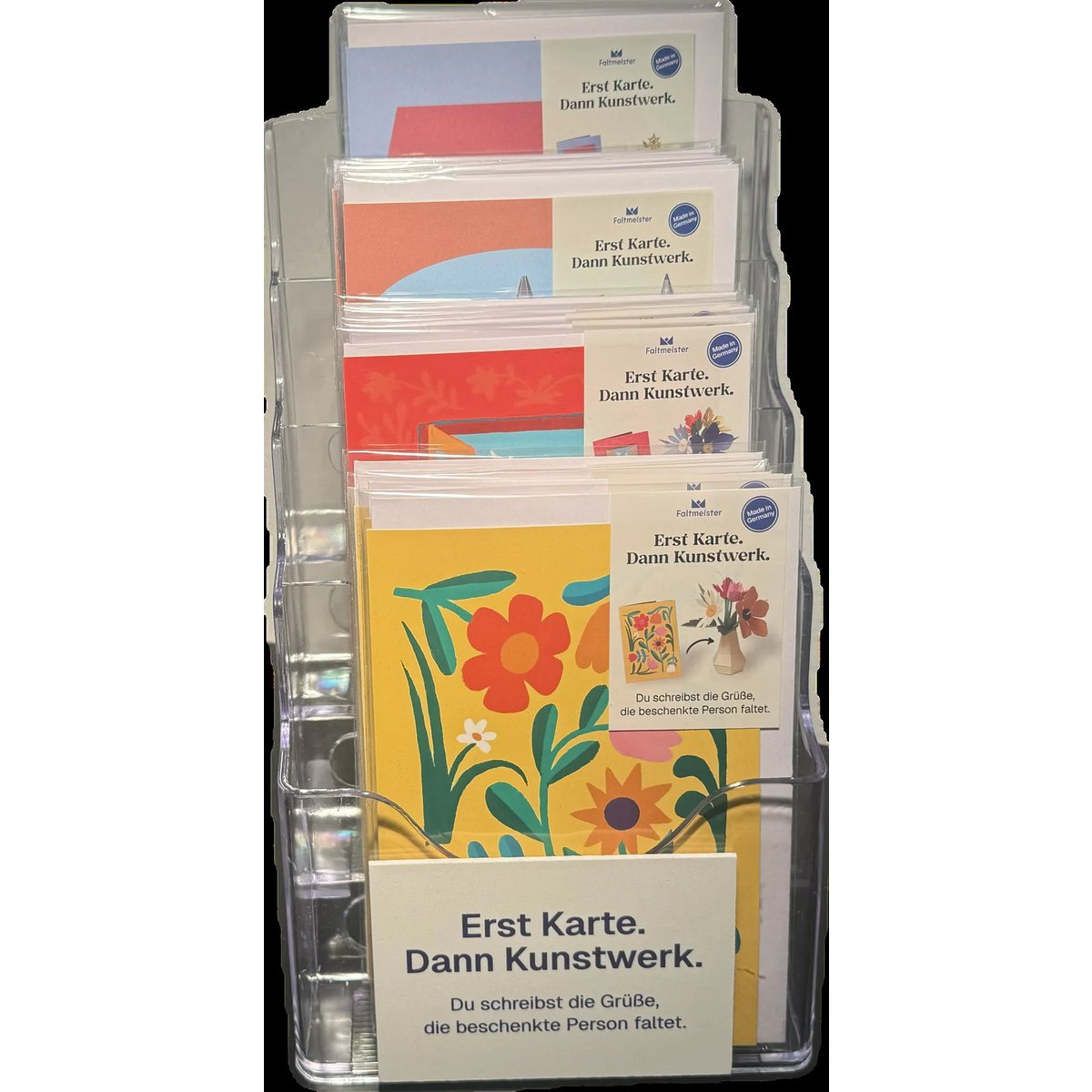 Faltmeister Starter Set Trade - Présentoir en acrylique (4 motifs)
