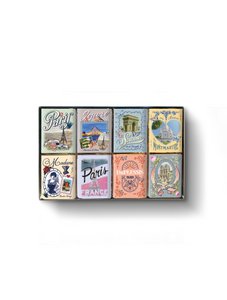 "Vintage Paris" set - 72% of Milk Dark Chocolate 35%