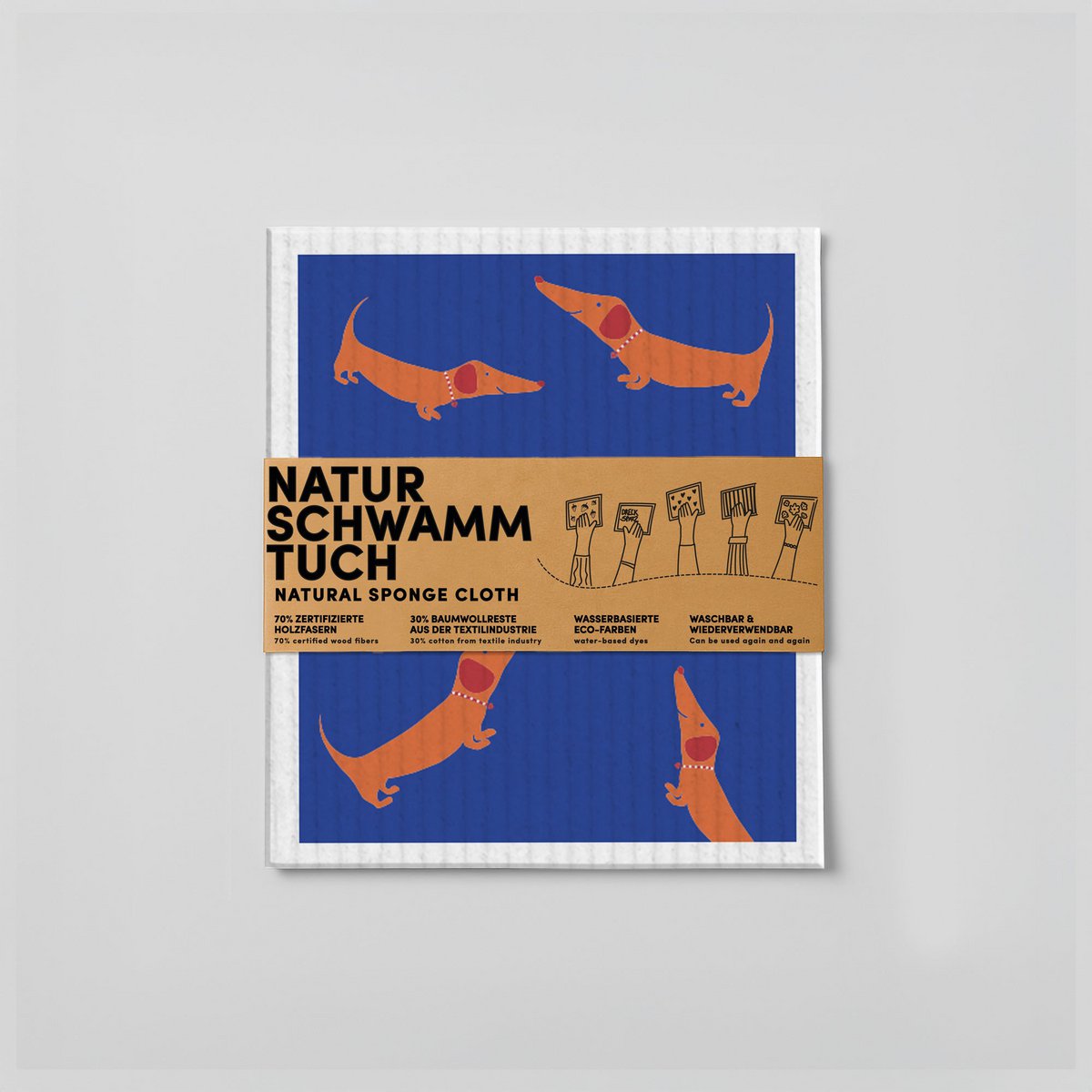 Schwammt cloth - Dachshund - No. 10