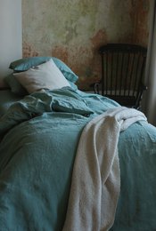 Ocean Mint Linen Duvet Cover Set