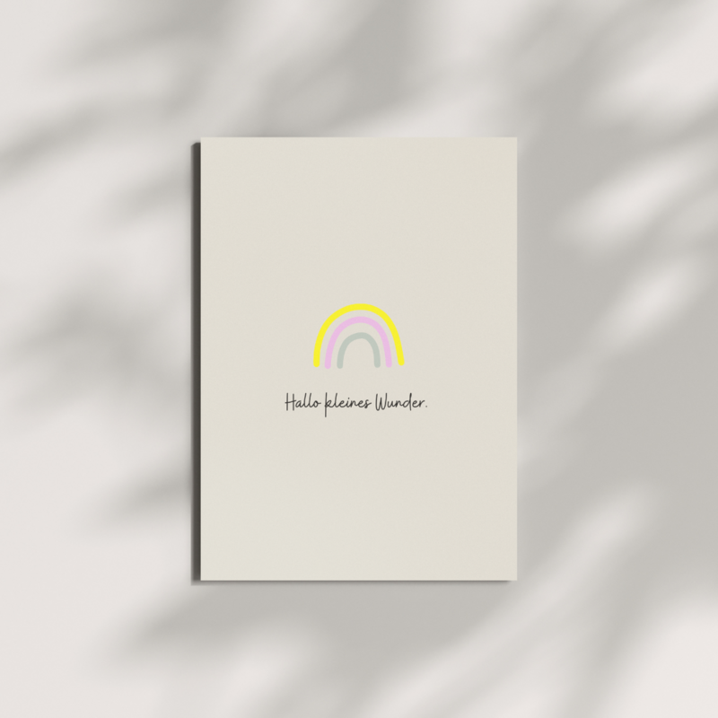 Postkaart - Hallo Little Miracle.