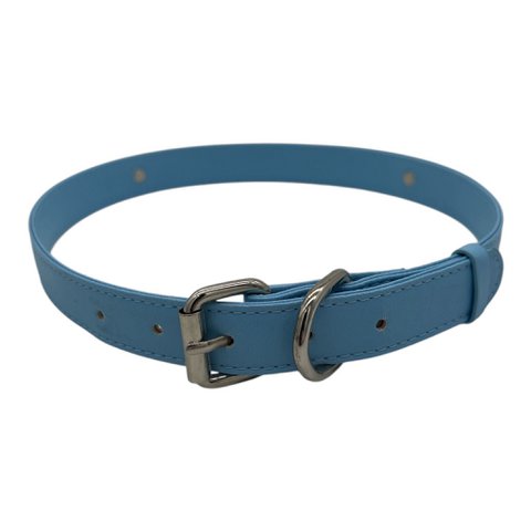 Kraag - blauw - bdsm - diameter 17 cm - lengte 55 cm - breedte 2 cm