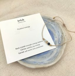Armband rock, positive energy, zilver en goud