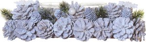 Tealight holder - Pinecone 30cm | White