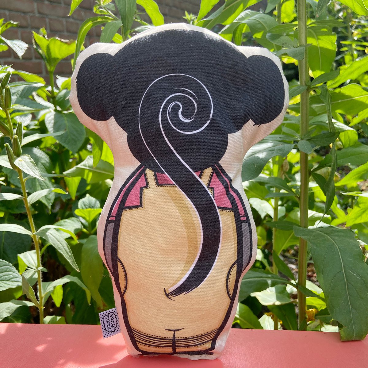 Mono de peluche ecológico