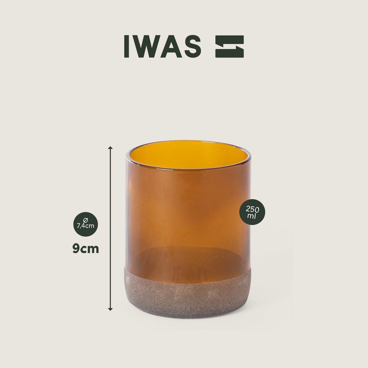 Drikkeglas Auburn - Short (sæt med 6)