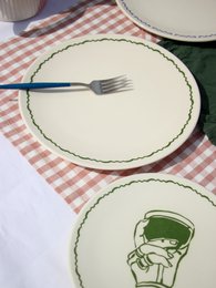 Middagsplade grøn humør
