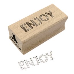 Geniet van een gestippelde stempel
