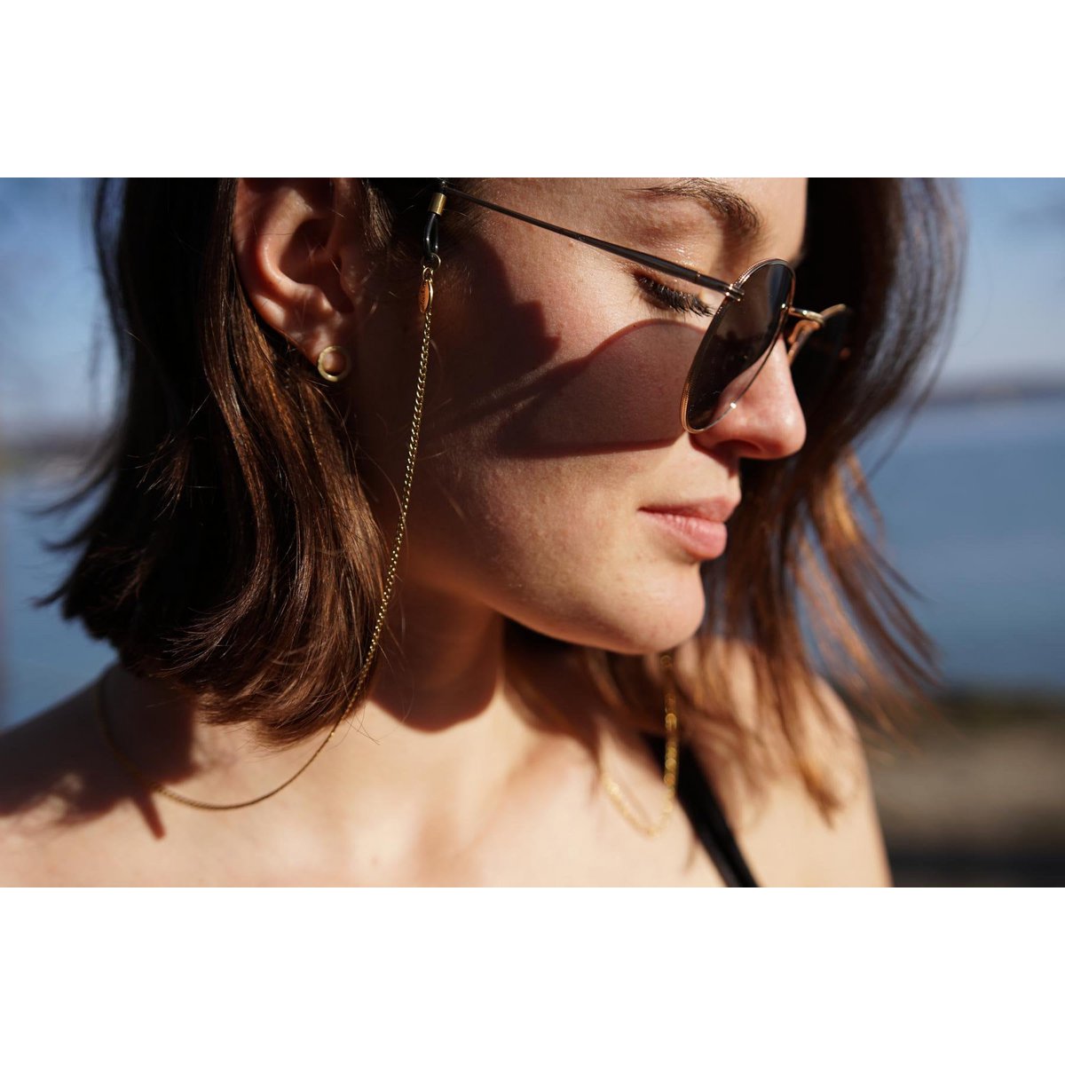 Thin Golden Glasses Chain MARTINIQUE