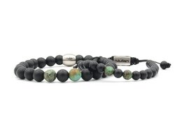 Father and son bracelet set Afr. Turquoise