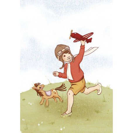 Scheinkarte kleine Fliegerin