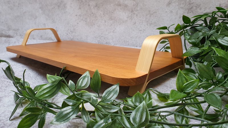 Bana designbakke fra træ og bambus