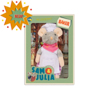 Cuddly toy Mouse Bakker (12 cm) - The Mouse House
