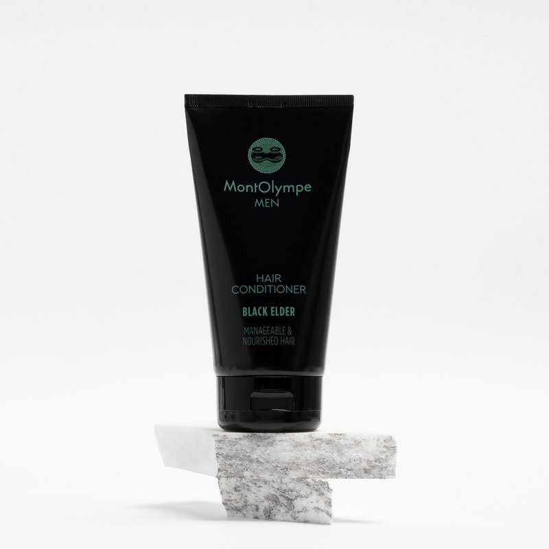 Condizionatore di capelli anziani neri