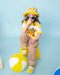koaa – The Mouse Beachboy Stripes – T-shirt hvid/gul