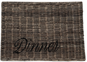 Placemat rect coasters 'Dinner'