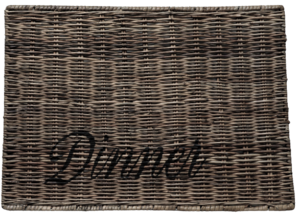 Placemat rect coasters 'Dinner'