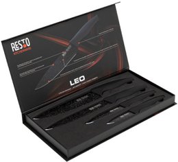 RESTO 95504 Set coltelli di lusso Leo - 4 pezzi - In confezione regalo