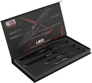 RESTO 95504 Leo Luxus-Messerset - 4-teilig - In Geschenkverpackung