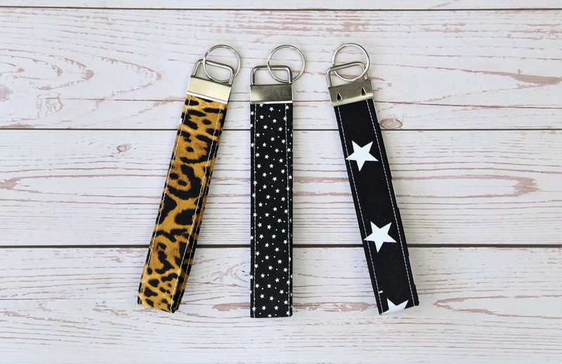Key Fobs Wristlet, Handmade Key Fobs, Fabric Key Chain, Key Fob, Key Wristlet, Gift for Women, Gift for Men, Key Grip, Key Holder