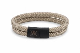 Touw armband 12mm - Caesar collectie | Editie zwart