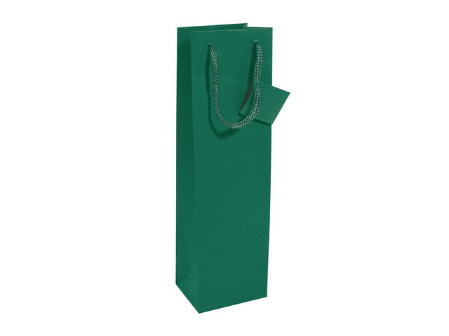 Cadeautas Sigel fles, opaal groen, matte lak, cadeaukaartje, papier, 157 g,